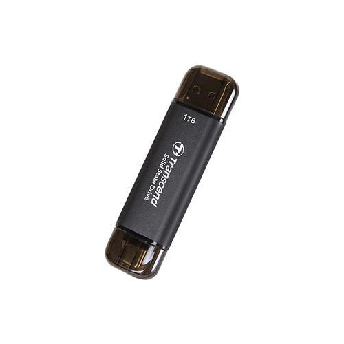 Transcend ESD310C - SSD - 256 GB - extern (tragbar) - USB 3.2 Gen 2x1 (USB-C Steckverbinder) - Schwarz afbeelding 1