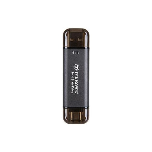 Transcend ESD310C - SSD - 1TB - extern (tragbar) - USB 3,2 Gen 2x1 (USB-C Steckverbinder) - Schwarz (TS1TESD310C) afbeelding 1
