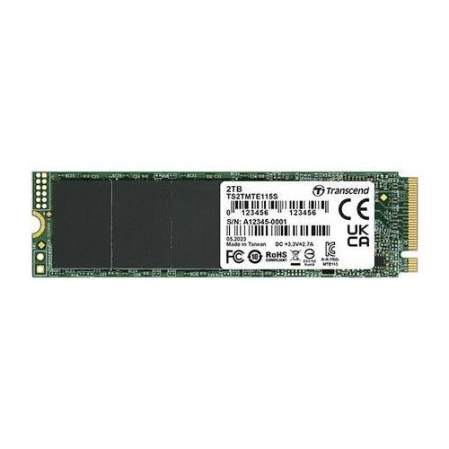 Transcend 115S - SSD - 250GB - intern - M.2 2280 (doppelseitig) - PCIe 3.0 x4 (NVMe) (TS250GMTE115S) afbeelding 1