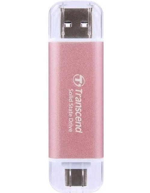 Transcend ESD310P - SSD - 1TB - extern (tragbar) - USB 3,2 Gen 2x1 (USB-C Steckverbinder) - pink (TS1TESD310P) afbeelding 1