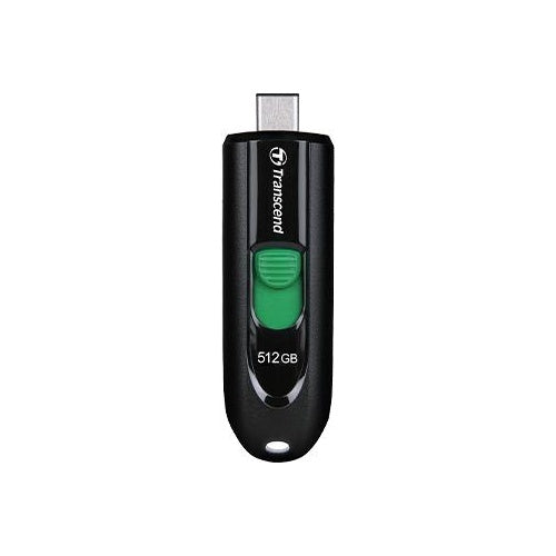 Transcend JetFlash 790C - USB-Flash-Laufwerk - 512GB - USB-C 3,2 Gen 1 - Schwarz (TS512GJF790C) afbeelding 1