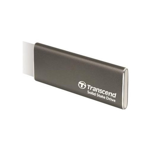 Transcend ESD265C - SSD - 500GB - extern (tragbar) (USB-C Steckverbinder) - 256-Bit-AES - Iron Gray (TS500GESD265C) afbeelding 1