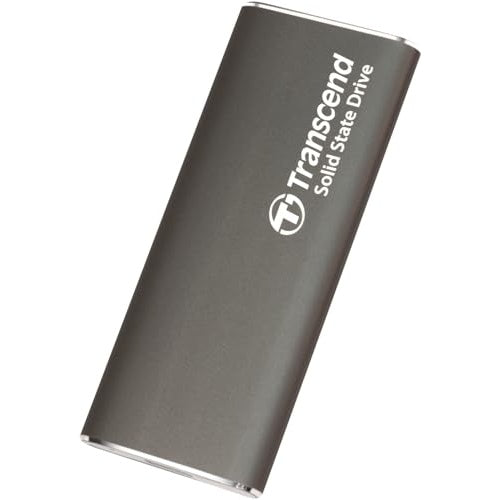 Transcend ESD265C - SSD - 500GB - extern (tragbar) (USB-C Steckverbinder) - 256-Bit-AES - Iron Gray (TS500GESD265C) afbeelding 3