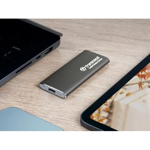 Transcend ESD265C - SSD - 500GB - extern (tragbar) (USB-C Steckverbinder) - 256-Bit-AES - Iron Gray (TS500GESD265C) afbeelding 5