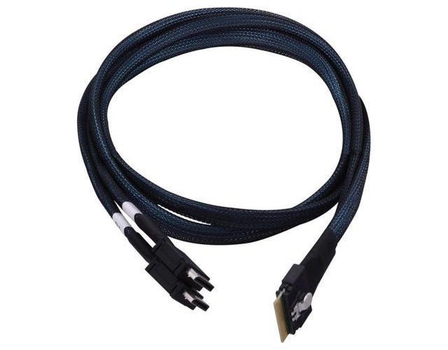 Microchip Adaptec - Internes SAS-Kabel - 1x8 Slim SAS (SFF-8654) zu OCuLink (SFF-8612) - 80 cm - NVMe Connection afbeelding 1