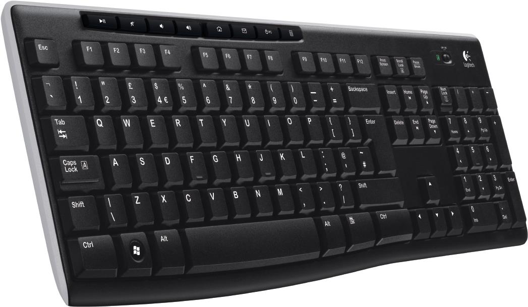 Logitech K270 Wireless Keyboard - 2.4 GHz - US Layout