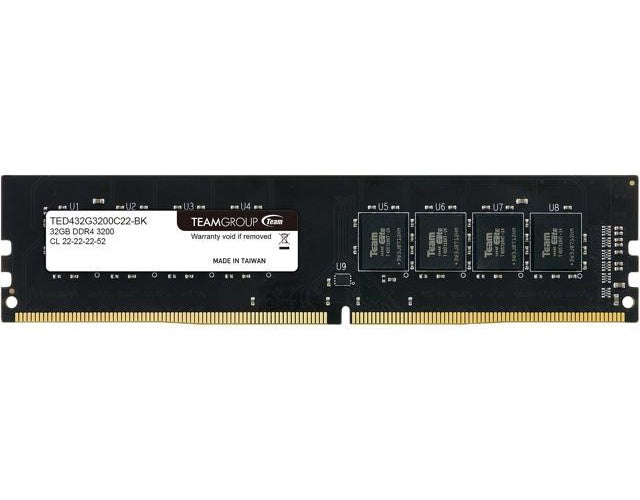 TEAM Elite - DDR4 - 32 GB - DIMM 288-PIN - 3200 MHz / PC4-25600 - CL22 - 1.2 V - ungepuffert - non-ECC (TED432G3200C2201) afbeelding 1