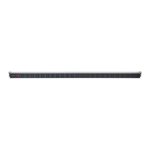 Intellinet - Stromverteilungseinheit (Rack - einbaufähig) - WS 110-250 V - Eingabe, Eingang IEC 60320 C19 - Ausgangsbuchsen: 8 (IEC 60320 C13) - 1U - 48,3 cm (19") - 2 m (163651) afbeelding 1