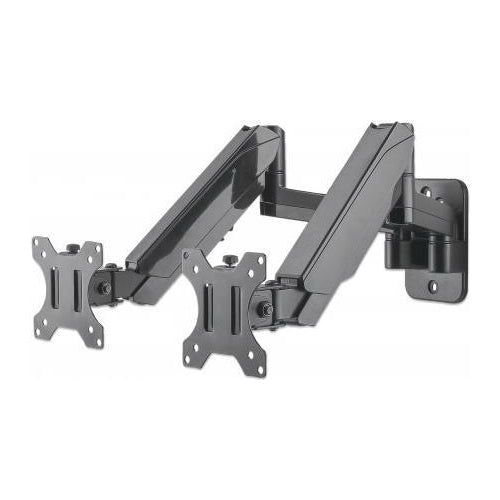 Manhattan Universal Gas Spring Dual Monitor - Wandhalterung für 2 LCD-Displays - Kunststoff, Aluminium, Stahl - Bildschirmgröße: 43,2-81,3 cm (17"-32") (461627) afbeelding 1