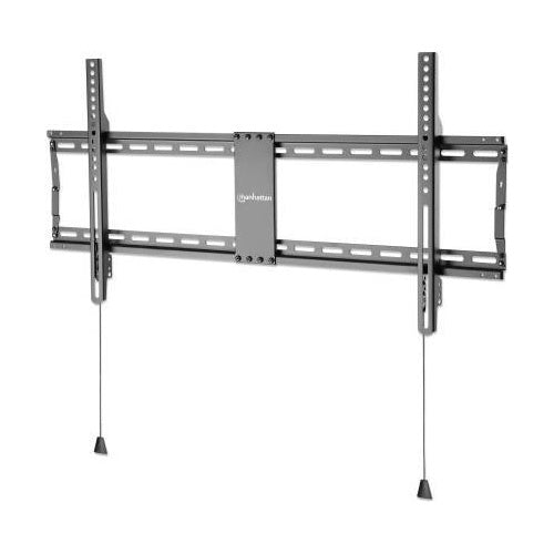 MANHATTAN Ultraflache TV-Wandhalterung, starr Für Bildschirme von 109,20cm (43") bis 254,00cm (100") und bis zu 70 kg, extraflache Bauform, zusammenklappbar für besonders kompakte und versandfreundliche Verpackung, schwarz (461948) afbeelding 1