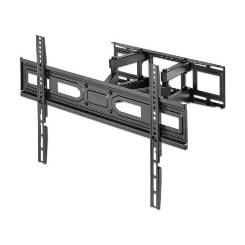 MANHATTAN TV-Wandhalterung, neigbar, schwenkbar und horizontal nachjustierbar Für Bildschirme von 37" bis 80" und bis zu 40 kg, Full Motion (vollbeweglich), nach Montage horizontal justierbar, schwarz (462440) afbeelding 1