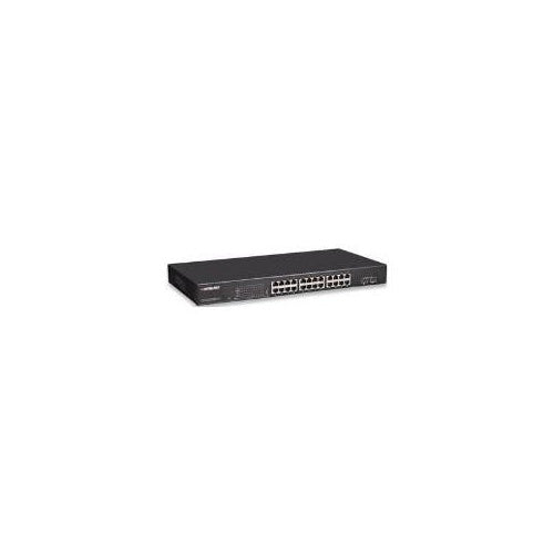 Intellinet PoE Web-Managed Gigabit Ethernet Switch - Switch - verwaltet - 24 x 10/100/1000 (PoE+) + 2 x SFP - Desktop, an Rack montierbar - PoE+ (560559) afbeelding 1