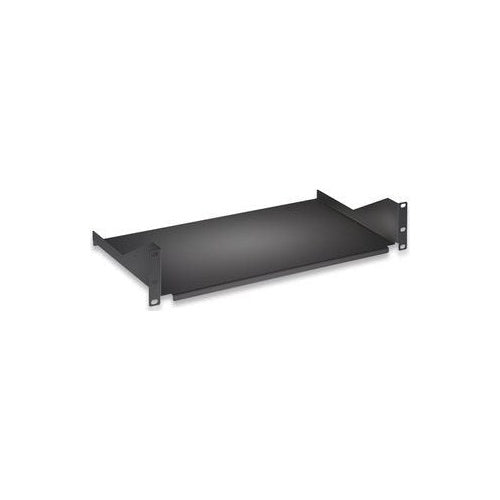 Intellinet 19 Fixed Shelf - Rack - Regal - Schwarz, RAL9005 - 2U - 48,3 cm (19") (710916) afbeelding 1