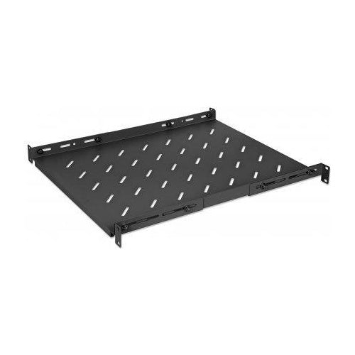 Intellinet - Rack - Regal - 48,30cm (19") variable rails, fixed mounting - Schwarz, RAL 9004 - 1U - 48,3 cm (19") (714112) afbeelding 1