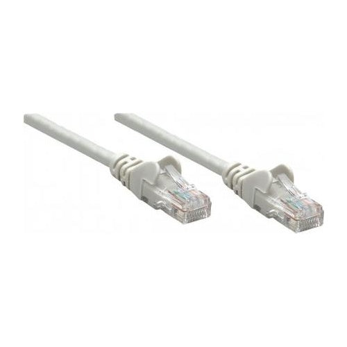 Intellinet - Patch-Kabel - RJ-45 (M) bis RJ-45 (M) - 50,0m - SFTP, PiMF - CAT 6a - IEEE 802,3af - halogenfrei, geformt, ohne Haken - Grau (737296) afbeelding 1