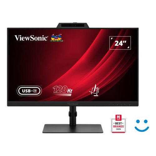 Viewsonic 60,5cm VG2441V Webcam 16:9 HDMI/DP/USBC 120Hz FHD (VG2441V) afbeelding 1