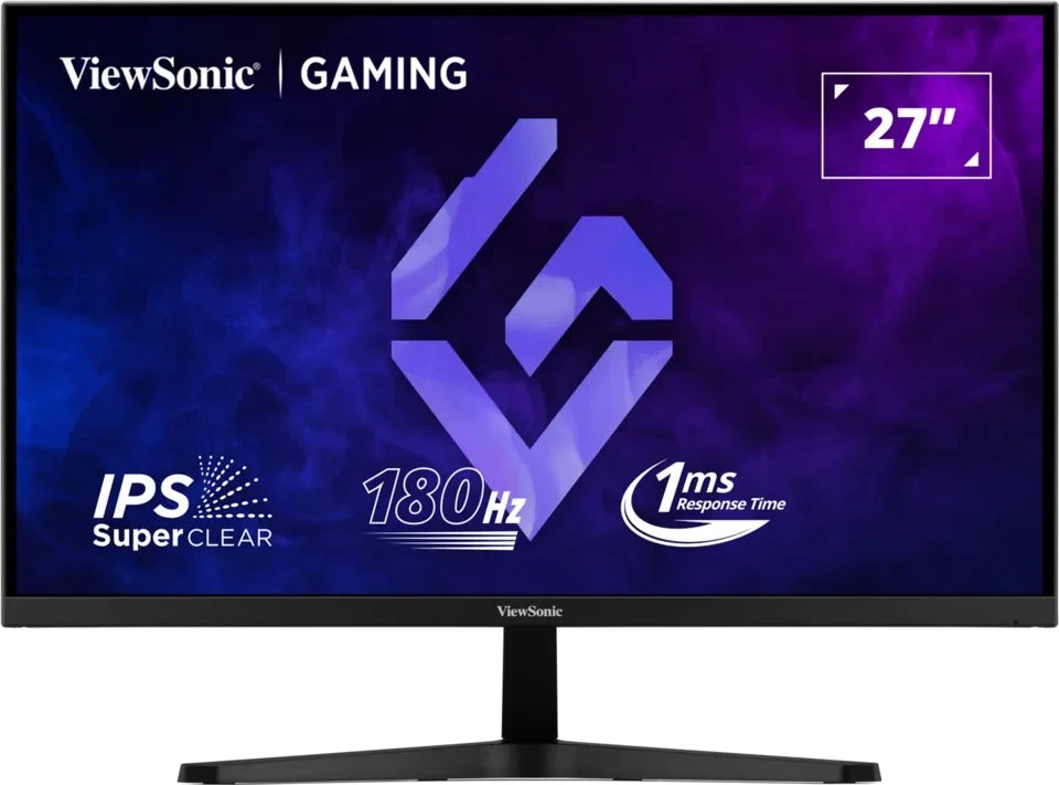 Viewsonic VX27G1-HD 27" Gaming Monitor Full HD IPS 180Hz 1ms HDR10 G-Sync Schwarz (VX27G1-HD) - 0766907032642 - afbeelding 1