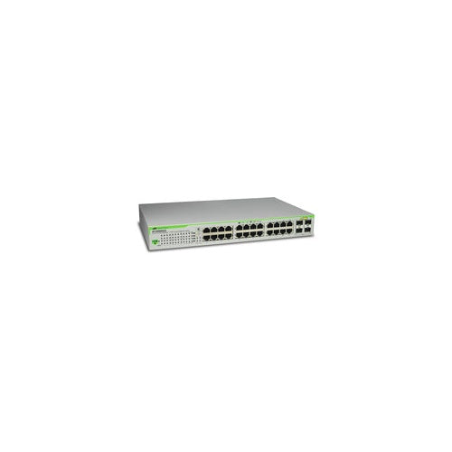 Allied Telesis AT GS950/24 WebSmart Switch - Switch - verwaltet - 24 x 10/100/1000 + 4 x Kombi-SFP - Desktop, an Rack montierbar, wandmontierbar (AT-GS950/24) afbeelding 1