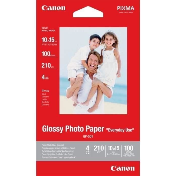 Canon GP-501 Glossy Photo Paper - 10x15cm - 210 g - 100 sheets