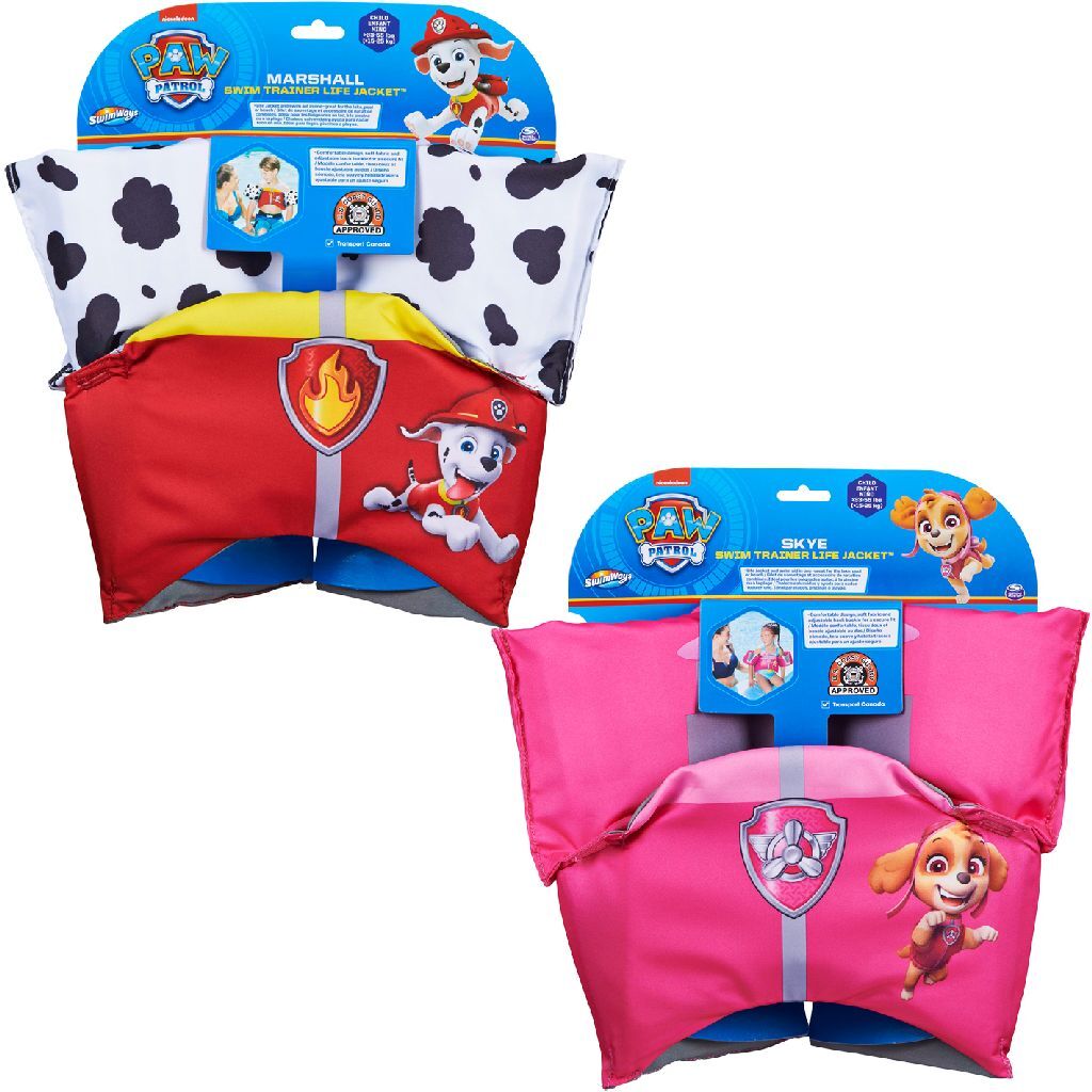 Paw Patrol Swimways Swim Trainer with Flotation for Kids 14-23 kg - Marshall/Skye