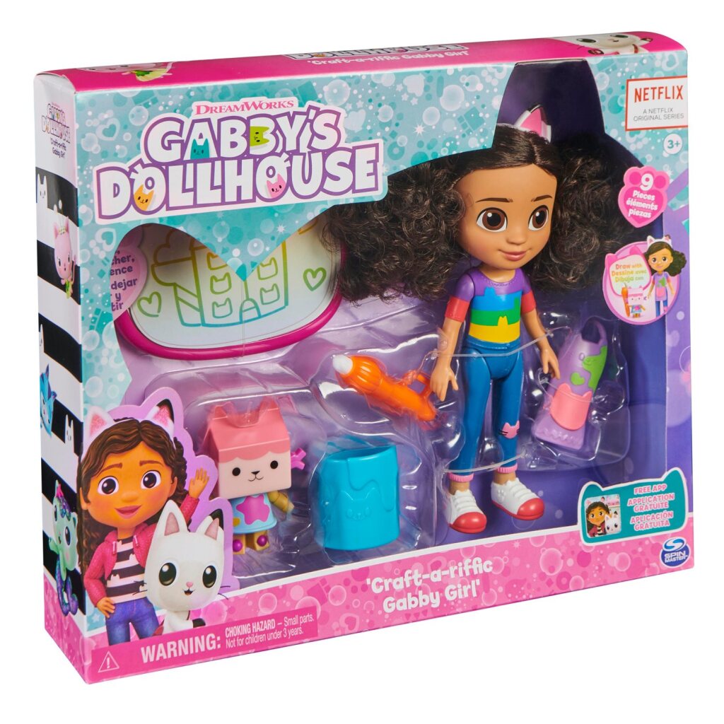 Gabby's Dollhouse Craft Playset - Includes Baby Kitty Figure and Drawing Pad