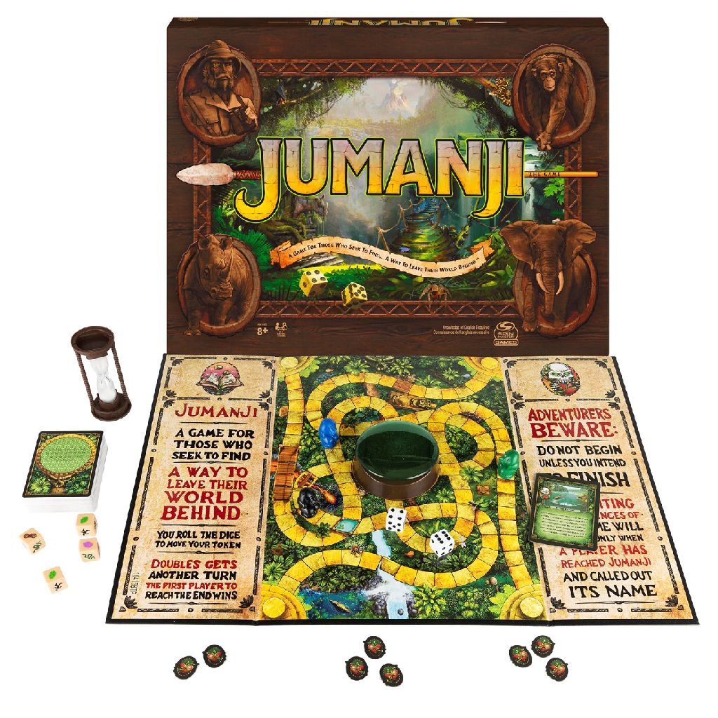 Spin Master Jumanji The Game - Adventure Board Game for 2 to 4 Players