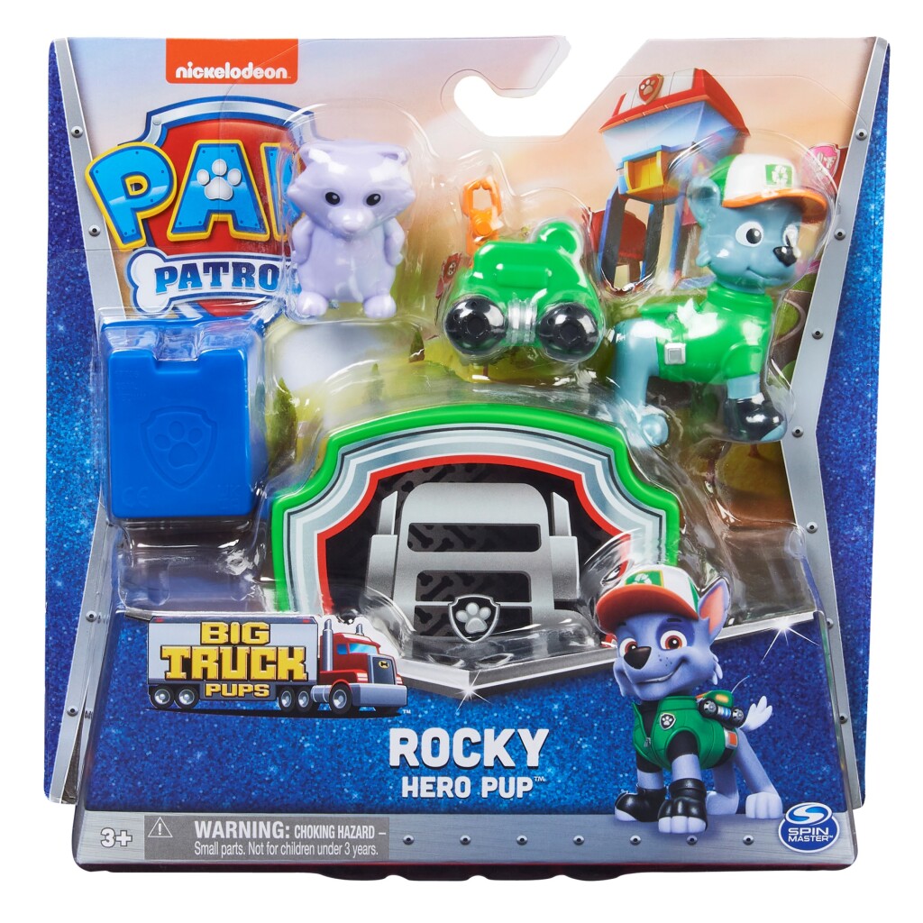 Paw Patrol Big Truck Pups Rocky Playset - Action Figure Set for Kids