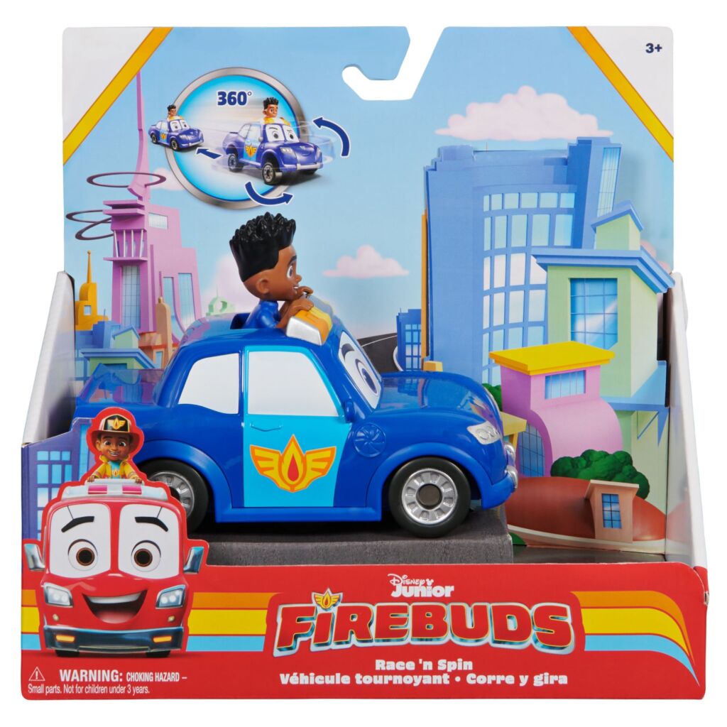 Disney Junior Firebuds Race and Spin - Adventure Toy for Kids 3+