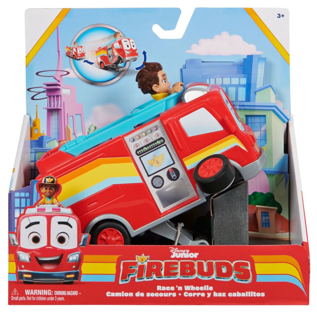 Disney Junior Firebuds Race and Wheelie - Adventure Toy for Kids 3+
