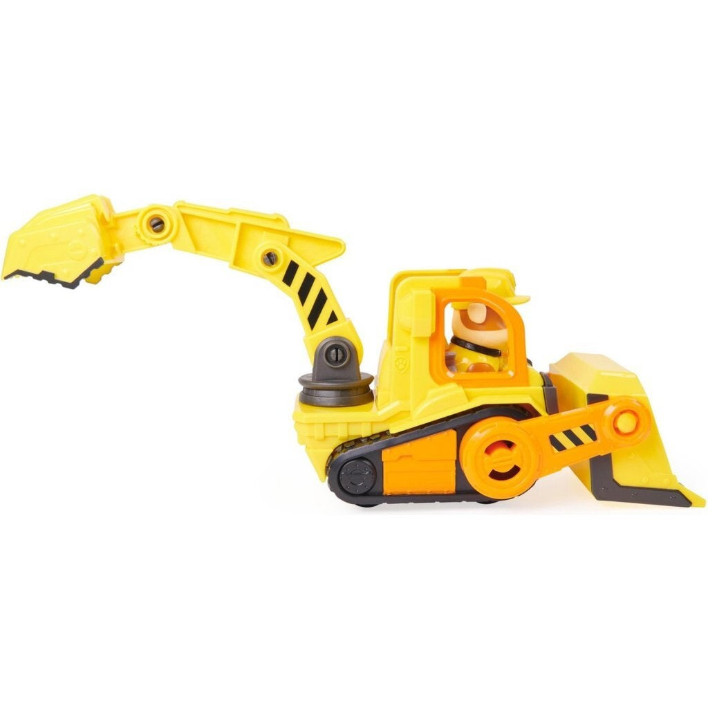 Paw Patrol Rubble &amp; Crew Rubble&rsquo;s Bulldozer + Figuur afbeelding 4