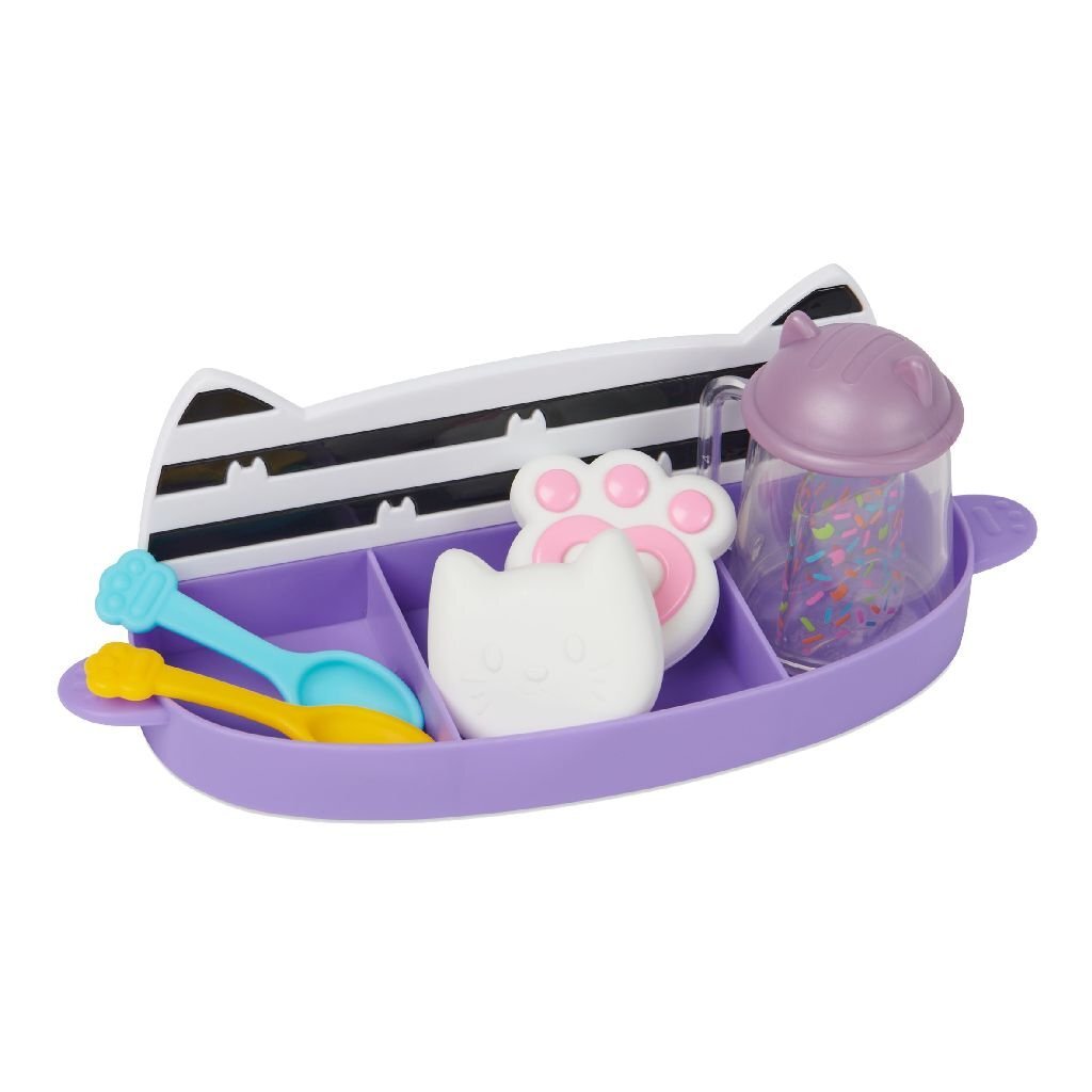 Gabby's Dollhouse Sprinkle Party Dinnerware Set with Tray and Accessories