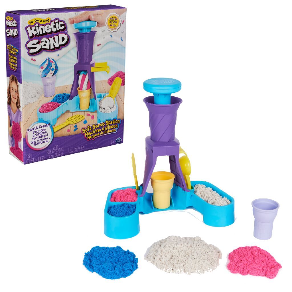 Kinetic Sand Soft Ice Cream Playset with 396 g Sand