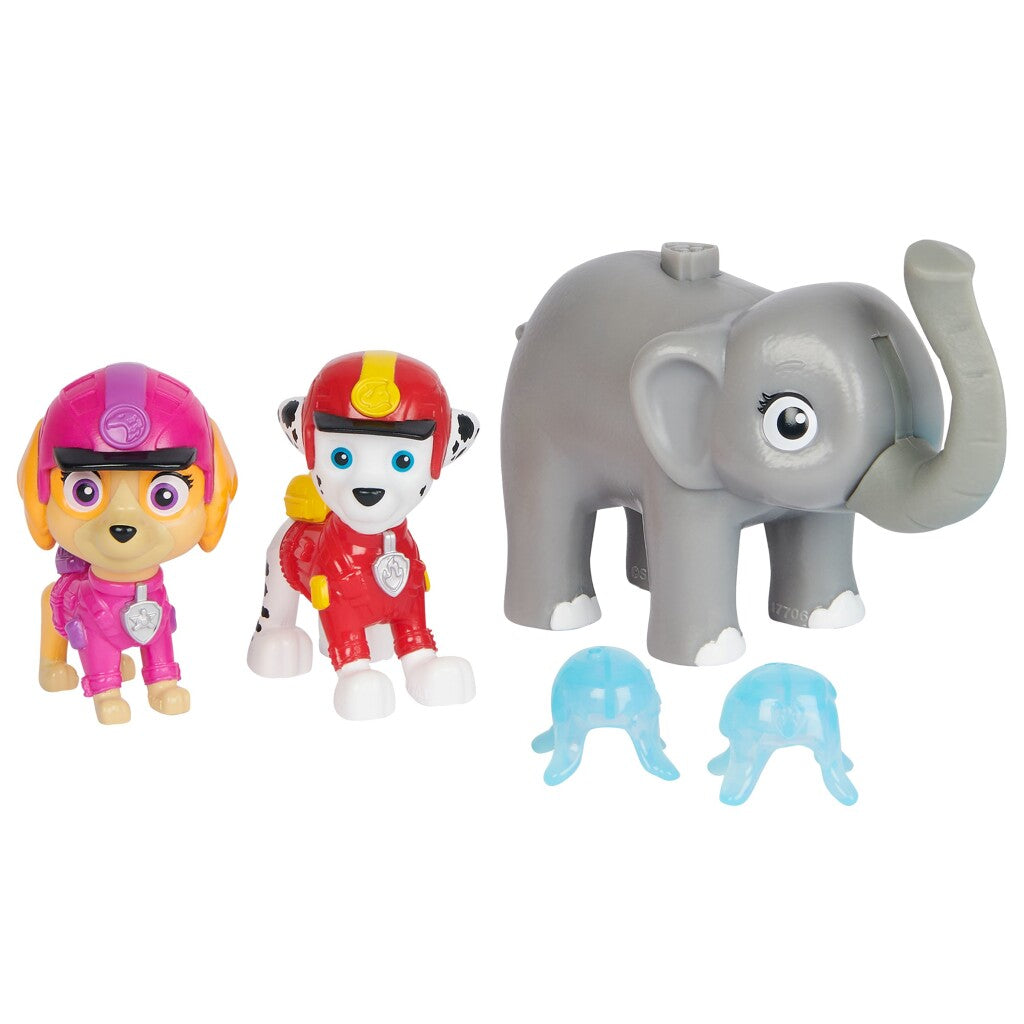 Paw Patrol Jungle Pups Marshall and Skye Figures with Water Projectile