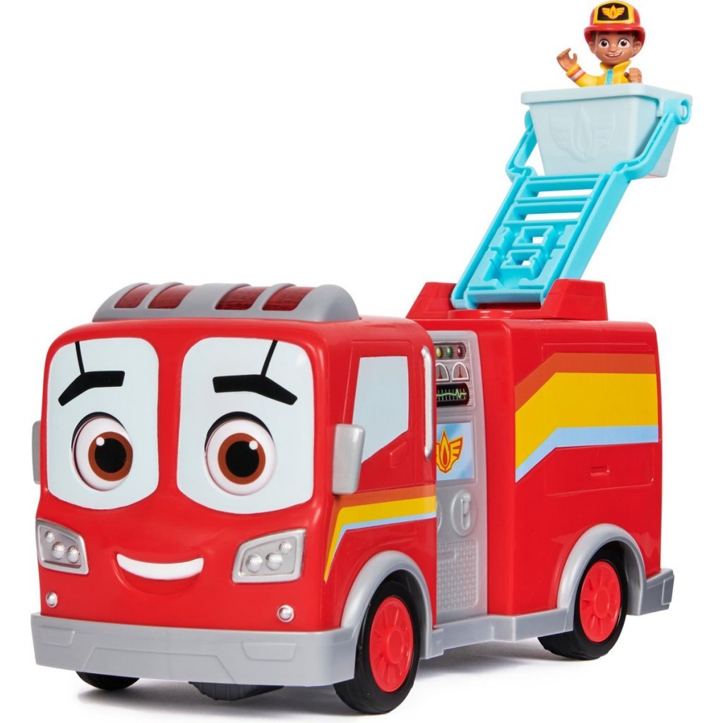 Disney Junior Firebuds Bo and Flash Fire Truck with Sound Effects - Suitable for Ages 3+