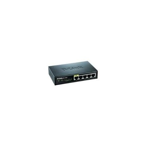 D-Link DES 1005P - Switch - nicht verwaltet - 4 x 10/100 + 1 x 10/100 (PoE) - Desktop - PoE (DES-1005P/E) afbeelding 1