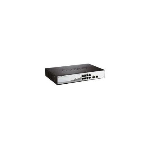 D-Link Web Smart DGS-1210-08P - Switch - verwaltet - 8 x 10/100/1000 (PoE) + 2 x Gigabit SFP - Desktop, an Rack montierbar - PoE (DGS-1210-08P) afbeelding 1
