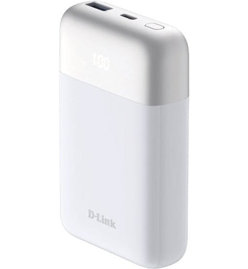 D-Link DPP-101 - Powerbank - 10000 mAh - 18 Watt - QC 3.0, PD 3.0 - 2 Ausgabeanschlussstellen (24 pin USB-C, USB) (DPP-101) afbeelding 1