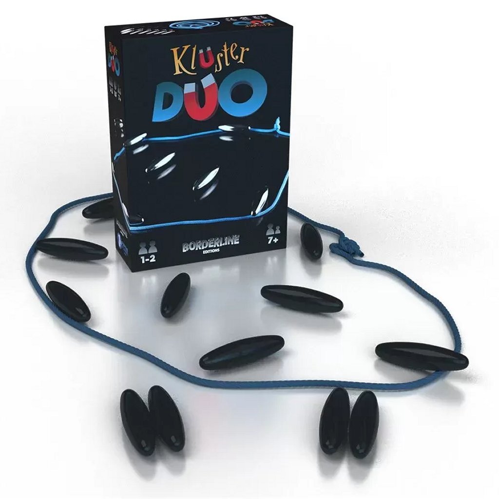 Kluster Duo Magnetic Skill Game for 2-6 Players, Includes 12 Large Magnets