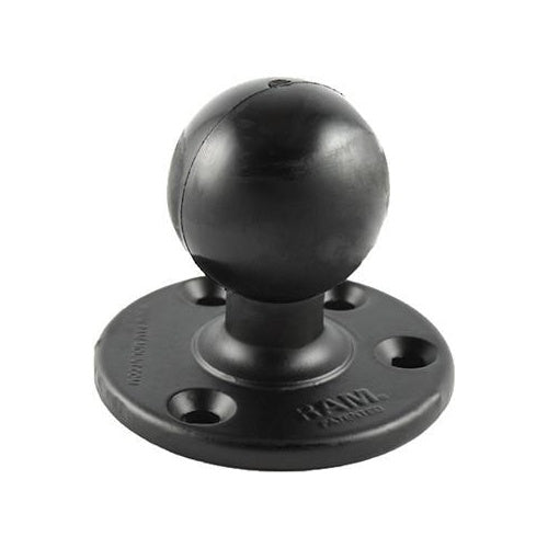 RAM Mounts Basisplatte rund - D-Kugel (2,25" ), 120° Lochraster, 93,5 mm Durchmesser (RAM-D-202U) afbeelding 1