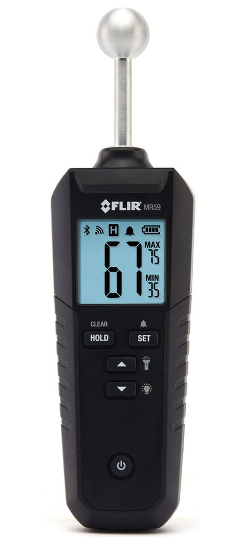 FLIR MR59 Materialfeuchtemessgerät Messbereich Baufeuchtigkeit (Bereich) 0 bis 100 % Messbereich Holzfeuchtigkeit (Bereich) 0 bis 100 % (MR59) afbeelding 1