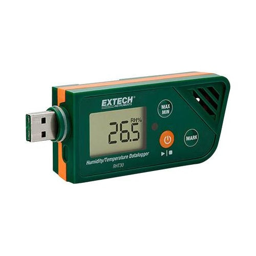 Extech RHT30 Multi-Datenlogger Messgröße Luftfeuchtigkeit, Temperatur -30 bis +70 °C 0.1 bis 99.9 % rF PDF Funktion (RHT30) - 0793950441305 - image 1