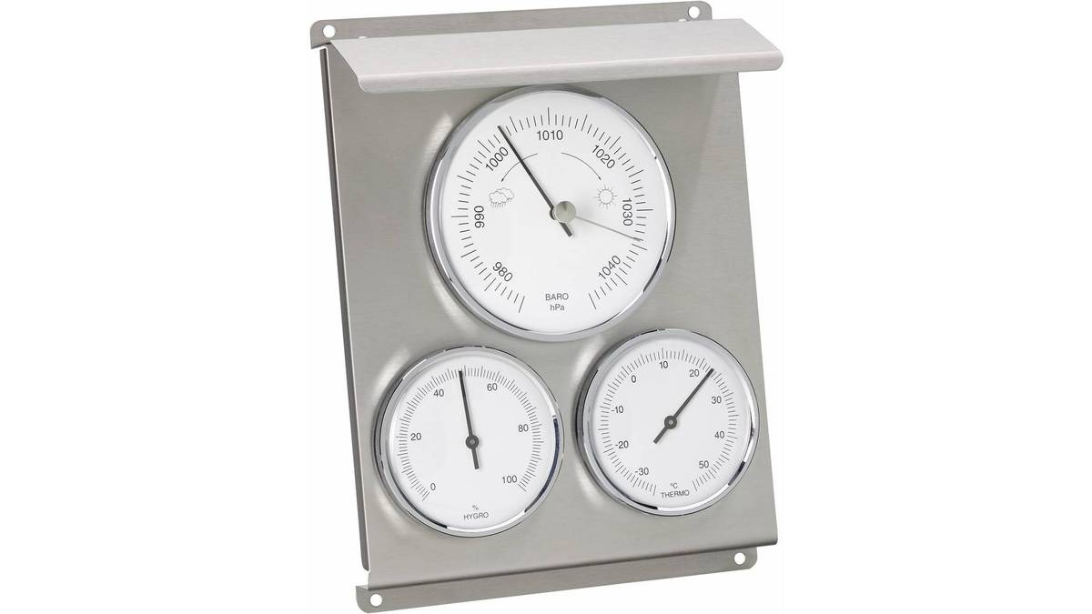 Tfa Analoge Wetterstation 20.2010.60 Edelstahl Innen- und Außenbereich (20.2010.60)