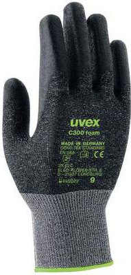 Uvex C300 Foam Cut-Proof Gloves - Size 11, Anthracite (6054411)