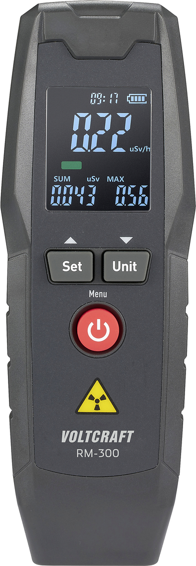 Voltcraft RM-300 Geiger Counter Radiation Beta Gamma X-Ray Acoustic Alarm