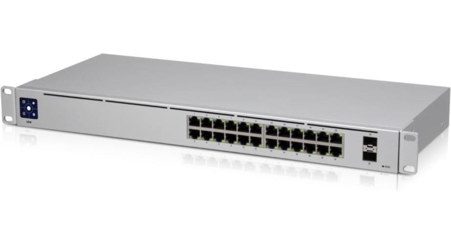 Ubiquiti UniFi Switch USW-24 - Switch - managed - 24 x 10/100/1000 + 2 x Gigabit SFP - Desktop, an Rack montierbar afbeelding 1