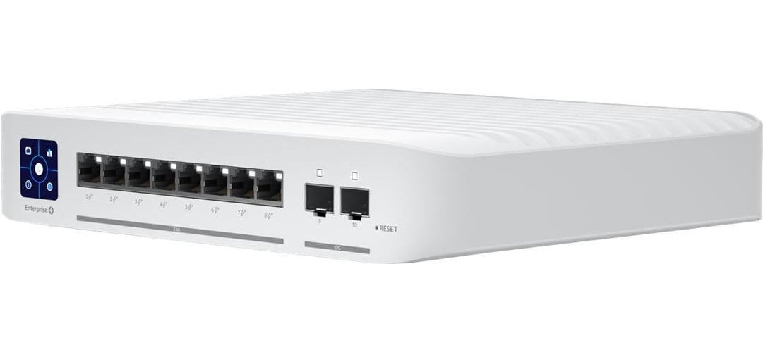 Ubiquiti UniFi Enterprise - Switch - L3 - managed - 8 x 10/100/1000/2.5G (PoE+) + 2 x 1 Gigabit/10 Gigabit SFP+ (Uplink) - Desktop - PoE+ (120 W) afbeelding 1