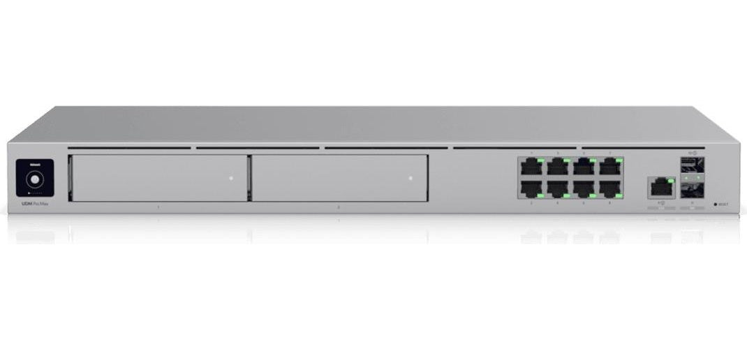 Ubiquiti UniFi Dream Machine Pro Max - Gateway 8-Port-Switch - 10GbE, 2,5GbE - WAN-Ports: 2 (UDM-Pro-MAX) afbeelding 1