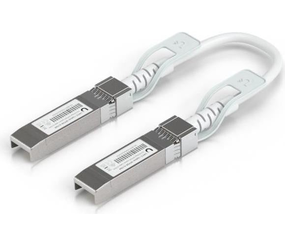 Ubiquiti UniFi - 25GBase Direktanschlusskabel - SFP28 (M) zu SFP28 (M) - 15cm - 4,5 mm - weiß (UACC-UPLINK-SFP28-0.15M) afbeelding 1
