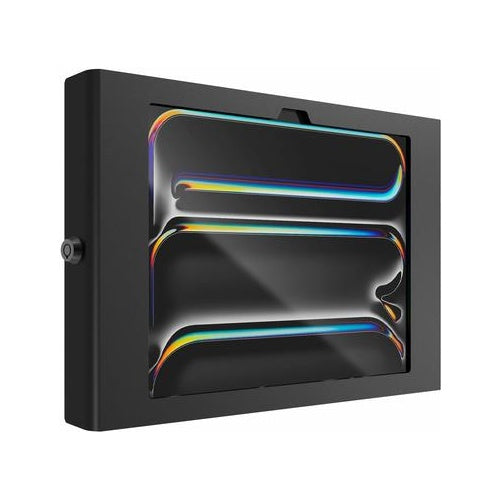 Compulocks iPad Pro M4 11" (2024), Apex Secured Enclosure Wall Mount - Gehäuse - für Tablett - Glasbefestigung, Raum - verriegelbar - hochwertiges Aluminium - Schwarz - Bildschirmgröße: 27,94 cm (11") - Montageschnittstelle: 100 x 100 mm - afbeelding 1