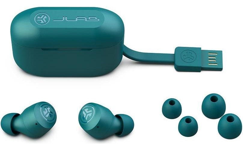 JLab GO Air POP True Wireless Kopfhörer True Wireless Stereo (TWS) im Ohr Anrufe/Musik Bluetooth Türkis (IEUEBGAIRPOPRTEL124) afbeelding 1